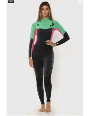 SISSTREVOLUTION COMBINAISON FEMME 7 SEAS 3/2 CHEST ZIP (VISSLA (VA)) | Neoprene - Surf | Cendres de Lune - SARL ROBA Ajaccio