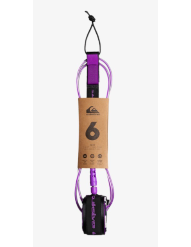 QUICKSILVER SURF LEASH 6' (CABIANCA SURFBOARD) | Board (Planches de surf) - Surf | Cendres de Lune - SARL ROBA Ajaccio