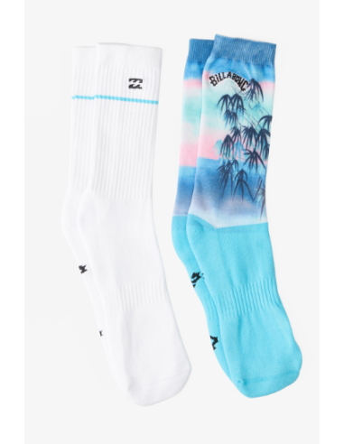 BILLABONG SOCKS TYE DYE/JUNGLE CREW PACKAGE D-BLE (BILLABONG AUTRALIA) | Pop Up - Surf Concept - Cendres de Lune | Cendres de