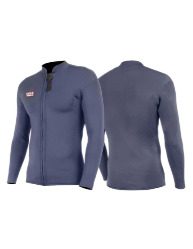 VISSLA SOLIDE SET TOP FRONT ZIP 2MM (VISSLA (VA)) | Neoprene - Surf | Cendres de Lune - SARL ROBA Ajaccio