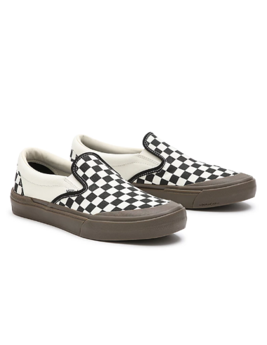 VANS BMX SLIP-ON CHECKERBOARD DARK BLACK