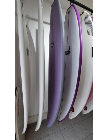 PYZEL SHADOW 6' GREY RAILS AND PURPLE DECK